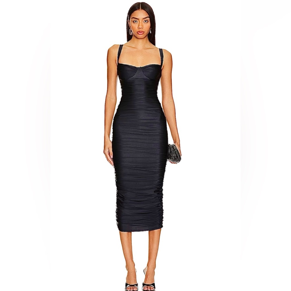 COPY - Good American
Ruched Bustier Midi-Dress